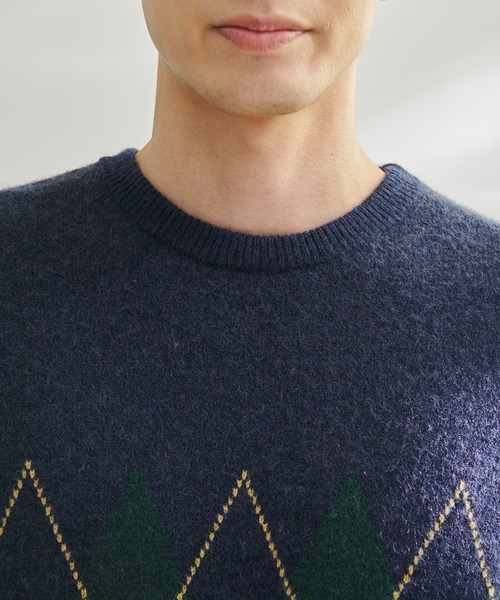 MARK&LONA アーガイルニットセーター（美品） Arnold Palmer（アーノルドパーマー）の「アーガイルニット シェア