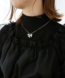 MAJESTIC LEGON | リボンビジューネックレス(ネックレス)