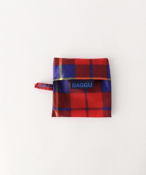 BAGGU（バグー）の「＜BAGGU＞タータンチェック ポケッタブルバッグ
