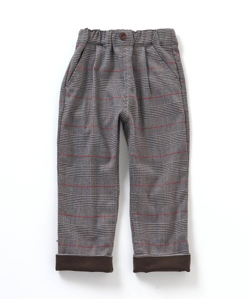 apres les cours（アプレレクール）の「【リンク可能】2柄チェックパンツ（その他パンツ・キッズ・グレー/レッド・120/100/110/80/130/90）」の9枚目の写真