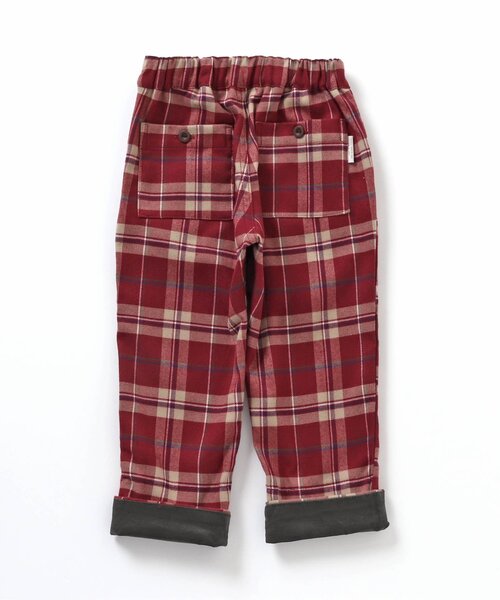 apres les cours（アプレレクール）の「【リンク可能】2柄チェックパンツ（その他パンツ・キッズ・グレー/レッド・120/100/110/80/130/90）」の18枚目の写真