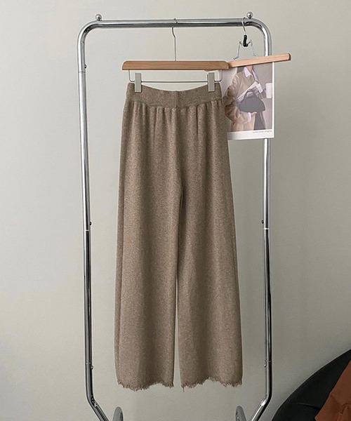 【The Row】 Bodenバージンウールニットパンツ セール】センターライン ニット パンツ（その他パンツ