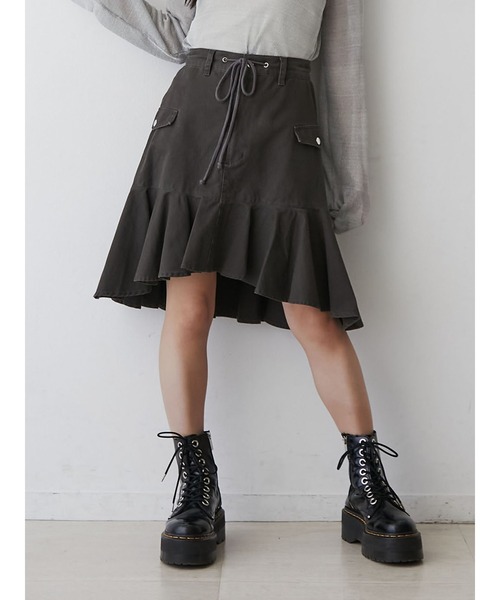 jouetie（ジュエティ）の「アシメヘムミドルスカート（スカート）」 - WEAR