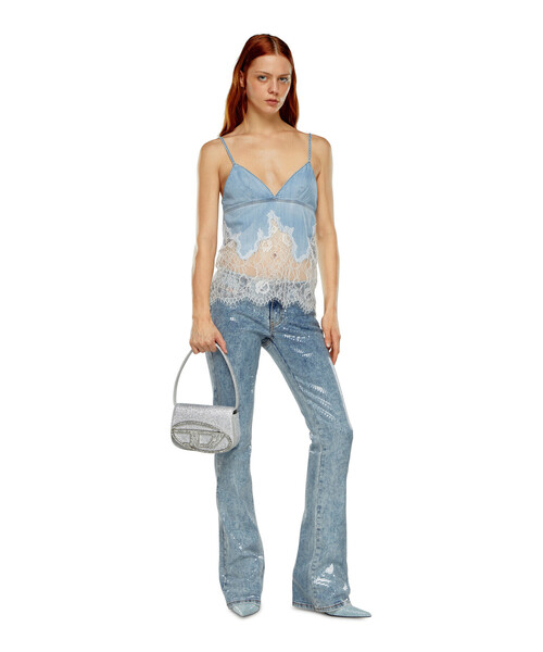 DIESEL(ディーゼル)の「レディース ショルダーバッグ 1DR(ショルダーバッグ・レディース・ブラック/シルバー/レッド・UNI)」の18枚目の写真