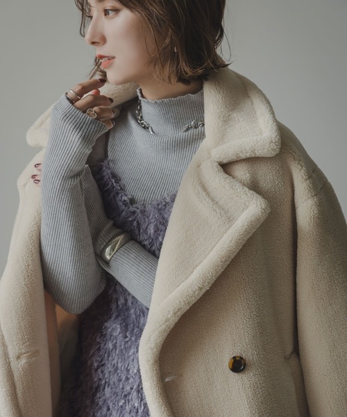 rectangle（レクタングル）の「フェザーライクフリンジキャミソール（キャミソール・レディース・グレー/アイボリー・FREE）」の8枚目の写真