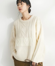 CRAFT STANDARD BOUTIQUE | ケーブル切り替えプルオーバー(Tシャツ/カットソー)