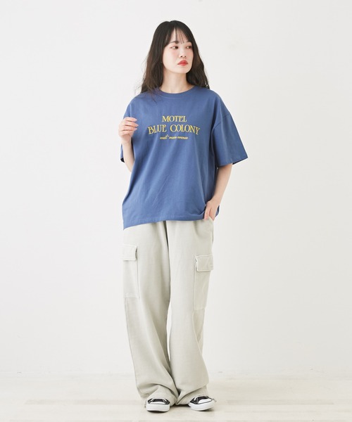 CUBE SUGAR（キューブシュガー）の「WEB限定ピグメント加工スウェットカーゴパンツ（カーゴパンツ・レディース・チャコールグレー/カーキ/グレイッシュベージュ・M）」の10枚目の写真