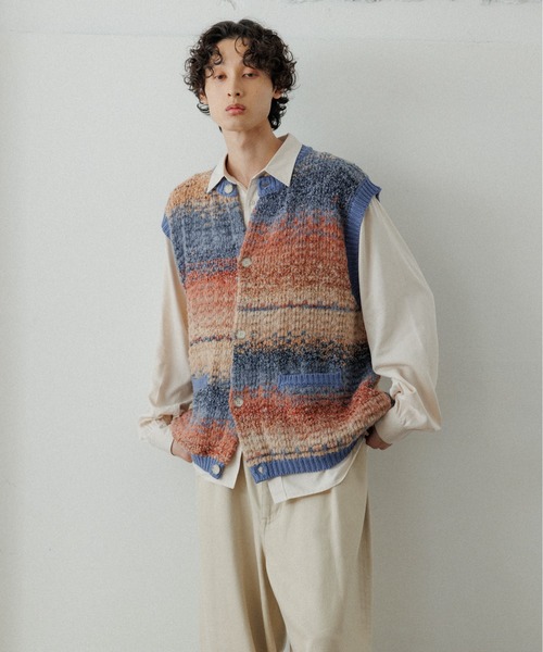 ADAM ET ROPE’ HOMME ×Yuki Kawahara ベスト WEB限定】《ADAM ET ROPE' HOMME × Yuki Kawahara》ルーズ