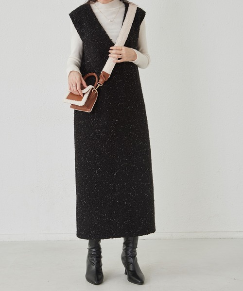 LA VORAGINE(ラ ヴォラジネ)の「ボアパイピンク ワイドベルト ミニショルダーバッグ(ショルダーバッグ・レディース・ブラック/ブラウン・FREE)」の13枚目の写真