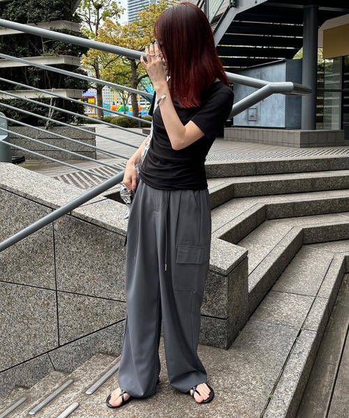 ISOOK（アイスー）の「【ISOOK / アイスー】タックカーゴスラックス