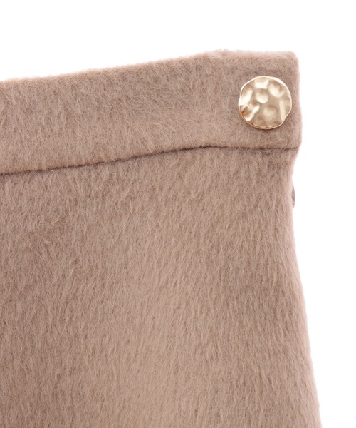 31 Sons de mode(トランテアン ソン ドゥ モード)の「シャギーバックフレアミニスカート(スカート・レディース・ブラック/ベージュ/ピンク・38/36)」の14枚目の写真