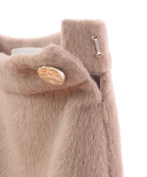 31 Sons de mode(トランテアン ソン ドゥ モード)の「シャギーバックフレアミニスカート(スカート・レディース・ブラック/ベージュ/ピンク・38/36)」の19枚目の写真