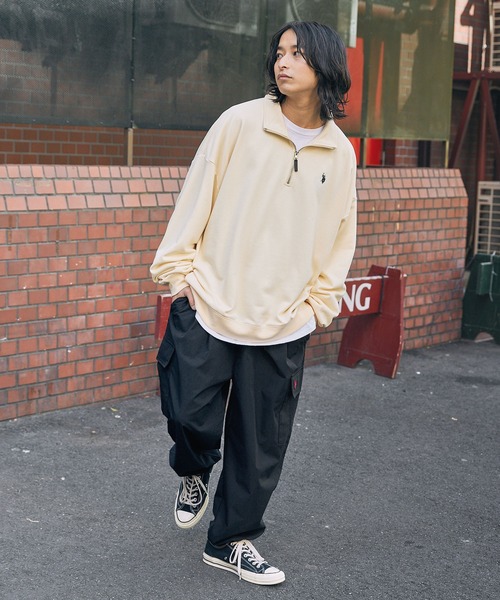 U.S. POLO ASSN.(ユーエスポロアッスン)の「U.S. POLO ASSN. 別注 ロゴ刺繍オーバーサイズカーゴパンツ(カーゴパンツ・メンズ・モカ/ブラック系/ベージュ/ブルー系/ネイビー/カーキ/ブラック・L/M/XL/S)」の14枚目の写真