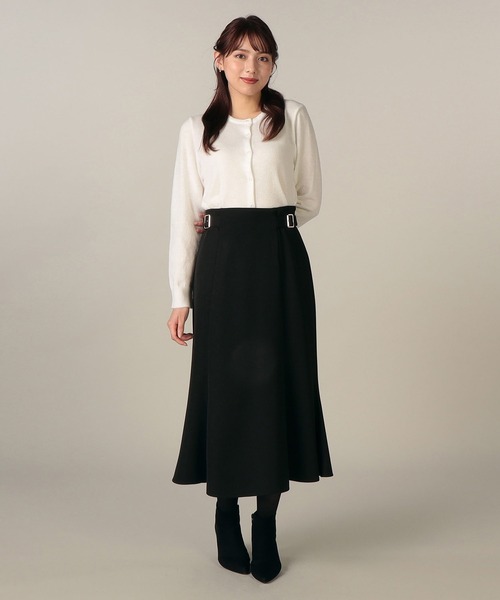 LAISSE PASSE（レッセパッセ）の「サイドベルトマーメイドスカート（スカート・レディース・ブラック/ベージュ・SMALL/MEDIUM）」の5枚目の写真