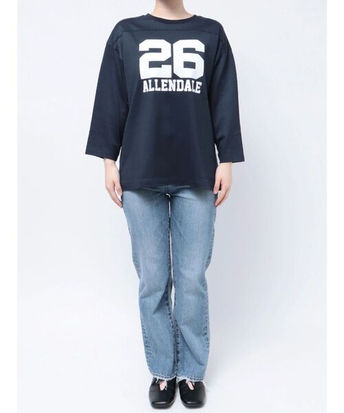 Ungrid（アングリッド）の「ナンバリング七分袖Tee（Tシャツ/カットソー・レディース・オフホワイト/ネイビー/レッド・FREE）」の20枚目の写真