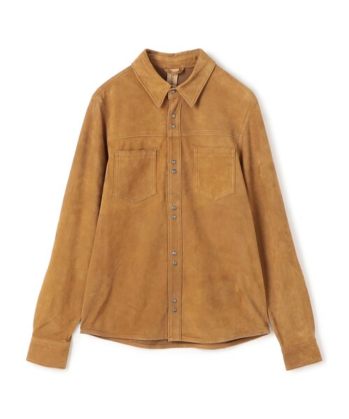 IENA ゴートスエードシャツブルゾン セール】GIORGIO BRATO ゴートスエード シャツブルゾン（ブルゾン