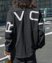 RVCA メンズ FAKUE RVCA LS TEE ロングスリーブTシャツ/ルーカフロントスモールロゴステッチビッグサイズロングスリーブカットソー