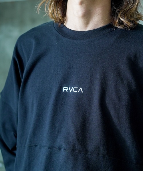 RVCA(ルーカ)の「RVCA メンズ FAKUE RVCA LS TEE ロングスリーブTシャツ/ルーカフロントスモールロゴステッチビッグサイズロングスリーブカットソー(Tシャツ/カットソー・メンズ・ホワイト/ブラック/カーキ/スミクロ・MEDIUM/X-LARGE/LARGE/SMALL)」の17枚目の写真