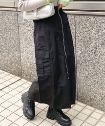 ur,Melty | フロントZIPナイロンスカート(スカート)