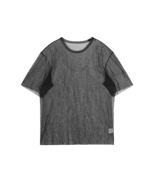 JNBY(ジェーエヌビーワイ)の「Washed Sheer Top(Tシャツ/カットソー・レディース・ベージュ/ブラック・36/38/40)」の7枚目の写真
