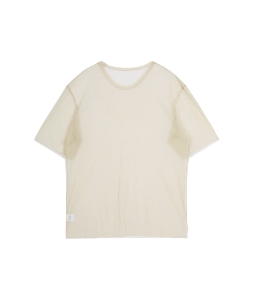 JNBY(ジェーエヌビーワイ)の「Washed Sheer Top(Tシャツ/カットソー・レディース・ベージュ/ブラック・36/38/40)」の21枚目の写真