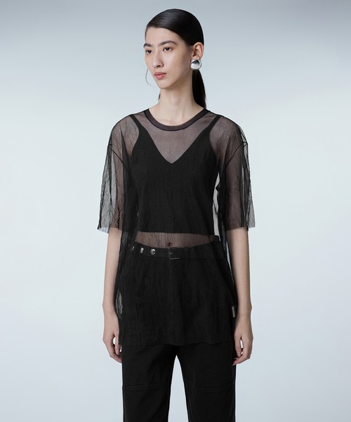 JNBY（ジェーエヌビーワイ）の「Washed Sheer Top（Tシャツ/カットソー 