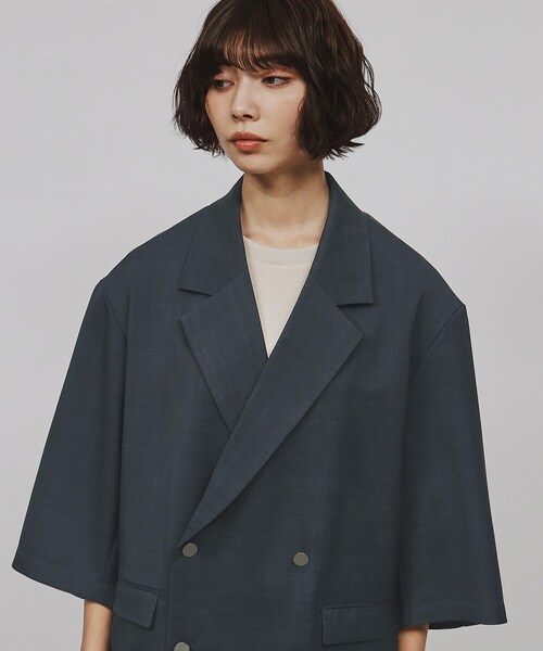新品　tk.タケオキクチ 5分袖ノーカラーセットアップ tk.TAKEO KIKUCHI｜アソートセットアップ | Rakuten Fashion