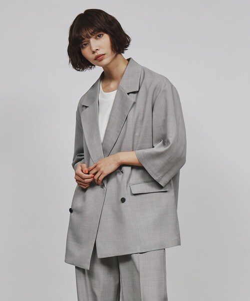 tk.TAKEO KIKUCHI（ティーケータケオキクチ）の「◇テックリネン5分袖