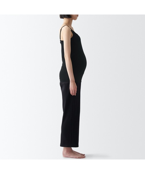 無印良品（ムジルシリョウヒン）の「婦人　シルク混授乳に便利なカップ入りキャミソール（マタニティウェア/グッズ・レディース・ライトグレー/ブラック・L/M/S）」の16枚目の写真