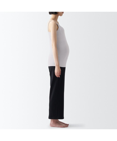 無印良品（ムジルシリョウヒン）の「婦人　シルク混授乳に便利なカップ入りキャミソール（マタニティウェア/グッズ・レディース・ライトグレー/ブラック・L/M/S）」の14枚目の写真