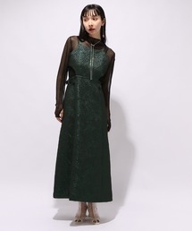 HARE ハレ✨グリッタージャガードジャンスカ　セットアップ HARE（ハレ）の「グリッタージャガードジャンスカ(HARE