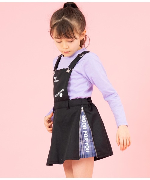 ANAP kids（アナップキッズ）の「サイドジップ2WAYジャンパースカート（ジャンパースカート・キッズ・ブラック/ベージュ/ブルー・110cm/120cm/130cm）」の20枚目の写真