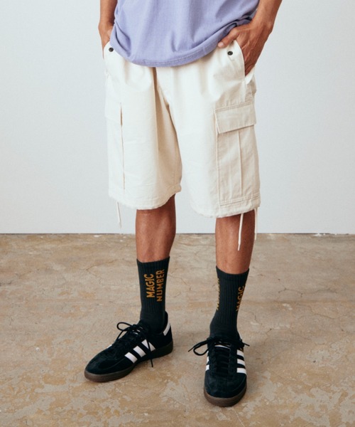 MAGIC NUMBER（マジック ナンバー）の「【MAGIC NUMBER】LOGO SOCKS（ソックス/靴下・メンズ・ホワイト×グリーン/ブラック系その他/ホワイト×ピンク/ホワイト×ブラック・FREE）」の10枚目の写真