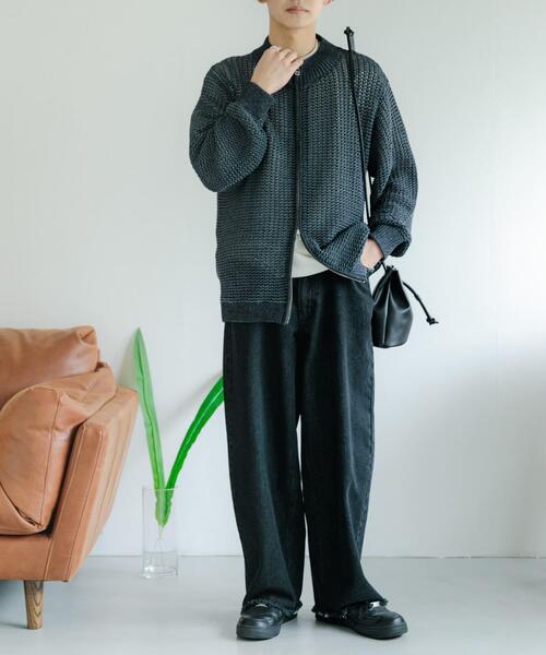 SENSE OF PLACE by URBAN RESEARCH（センスオブプレイスバイアーバンリサーチ）の「デニムフリンジベスト（デニムジャケット・メンズ・ブラック/ライトインディゴブルー・LARGE/MEDIUM）」の12枚目の写真