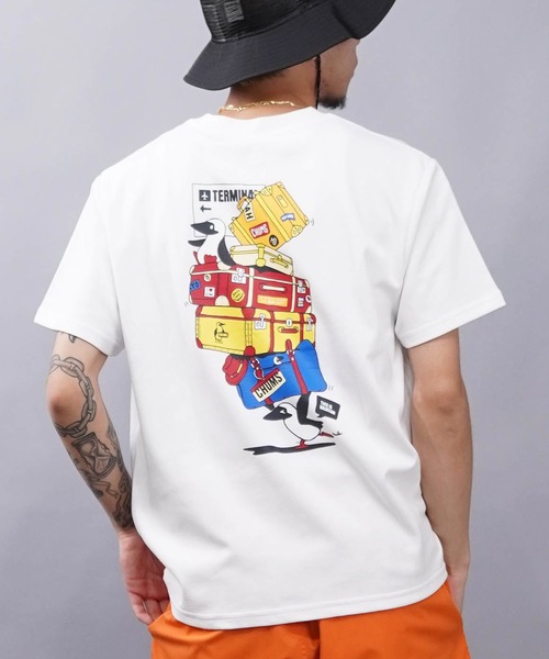CHUMS/チャムス 半袖Tシャツ/プリントTee トラベル ユニセックス/ファミリー CH01-2371(Tシャツ/カットソー)|CHUMS(チャムス)