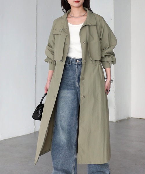 Riberry（リベリー）の「スタンドカラードロストナイロントレンチ