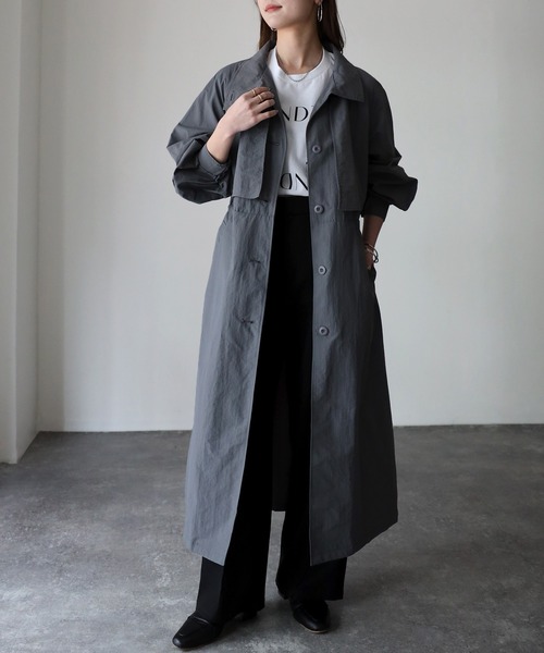 Riberry（リベリー）の「スタンドカラードロストナイロントレンチ