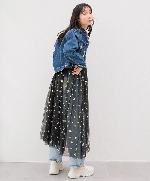 LOWRYS FARM（ローリーズファーム）の「チュールキャミワンピースガラ 103265（ワンピース・レディース・その他・ONE SIZE）」の3枚目の写真