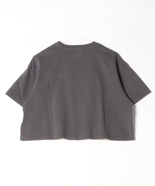 Hurley (ハーレー)の「Hurley/ハーレー Tシャツ 半袖 ショート丈 クロップ丈 ロゴ プリント シンプル ヘビーウェイト WSS2421020(Tシャツ/カットソー・レディース・ホワイト/ダークブラウン/チャコールグレー・M)」の4枚目の写真