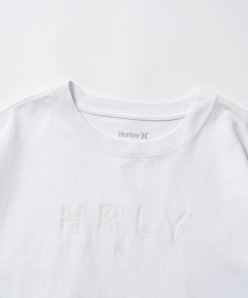 Hurley (ハーレー)の「Hurley/ハーレー Tシャツ 半袖 ショート丈 クロップ丈 ロゴ プリント シンプル ヘビーウェイト WSS2421020(Tシャツ/カットソー・レディース・ホワイト/ダークブラウン/チャコールグレー・M)」の11枚目の写真