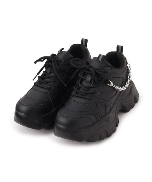 cs T&P(シーエスティーアンドピー)の「【2WAYチェーン付き】軽量ボリュームソール厚底スニーカー(スニーカー・レディース・ブラック/ベージュ/ホワイト/キャメル/ダークブラウン・S/M/L/LL)」の7枚目の写真