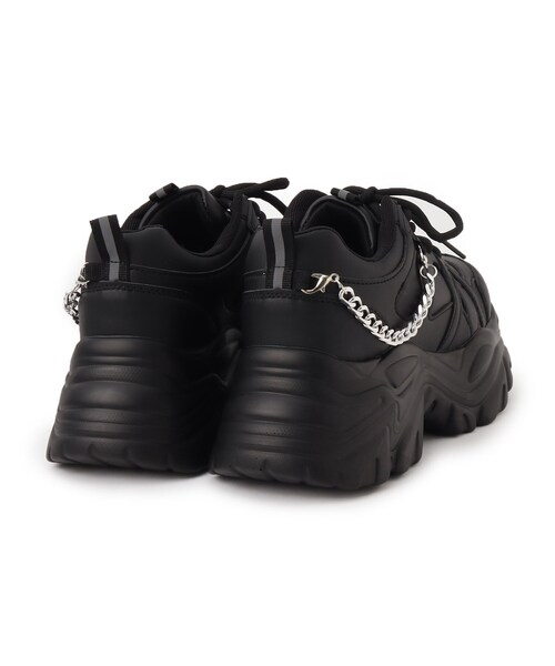 cs T&P(シーエスティーアンドピー)の「【2WAYチェーン付き】軽量ボリュームソール厚底スニーカー(スニーカー・レディース・ブラック/ベージュ/ホワイト/キャメル/ダークブラウン・S/M/L/LL)」の9枚目の写真