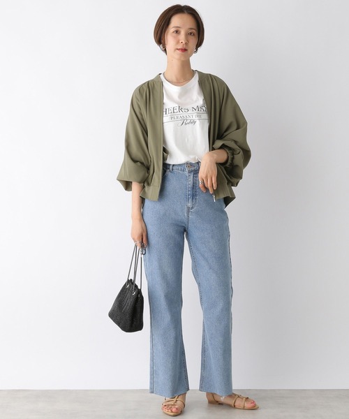 LEPSIM（レプシィム）の「UVリブネックブルゾン　991971（ブルゾン・レディース・ライトグレー/カーキ/ブラック/チャコールグレー・FREE）」の21枚目の写真