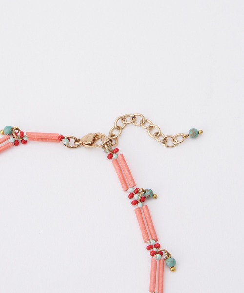 HELLO.SANFRANCISCO（ハローサンフランシスコ）の「【HELLO.SANFRANCISCO/ハローサンフランシスコ】ビーズネックレス（ネックレス・レディース・ピンク・FREE）」の4枚目の写真