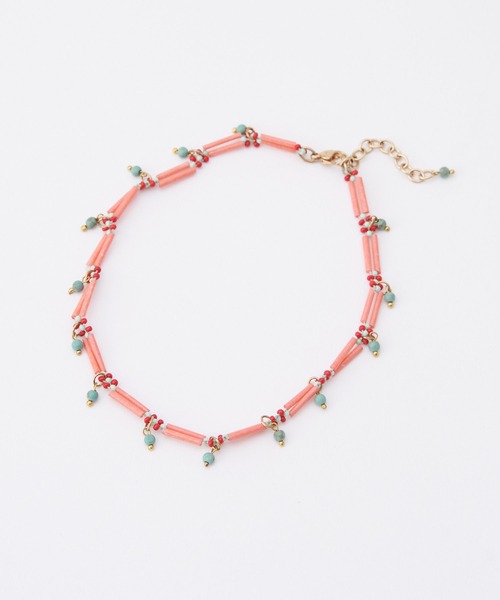 HELLO.SANFRANCISCO（ハローサンフランシスコ）の「【HELLO.SANFRANCISCO/ハローサンフランシスコ】ビーズネックレス（ネックレス・レディース・ピンク・FREE）」の3枚目の写真