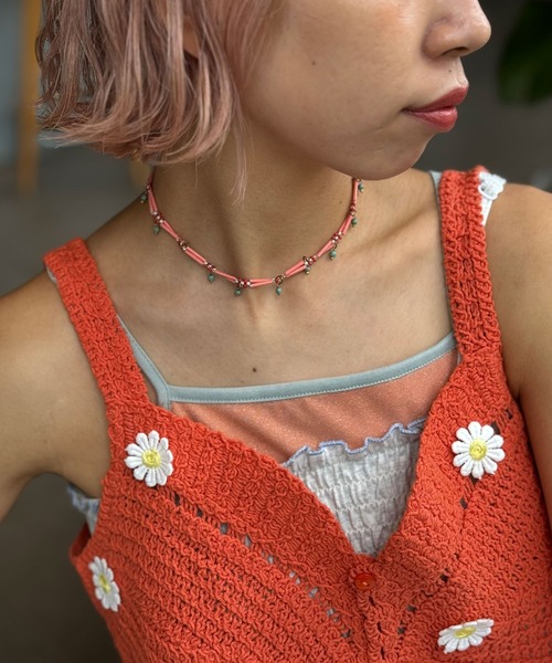 HELLO.SANFRANCISCO（ハローサンフランシスコ）の「【HELLO.SANFRANCISCO/ハローサンフランシスコ】ビーズネックレス（ネックレス・レディース・ピンク・FREE）」の6枚目の写真