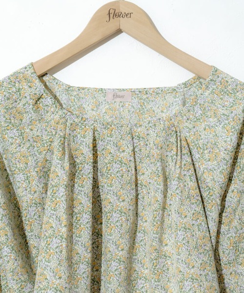 flower（フラワー）の「タックブルームブラウス（シャツ/ブラウス・レディース・パープル/イエロー・FREE）」の9枚目の写真