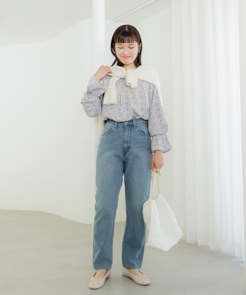 flower タックカラーブラウス 新品未使用 flower - flower タックカラーブラウス 新品未使用の通販 by