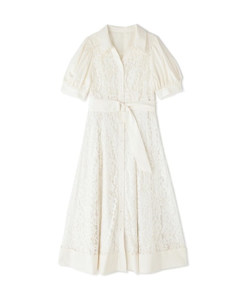 プロポーションボディドレッシング　レースシャツワンピース 新品 レースシャツワンピース | PROPORTION BODY DRESSING