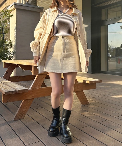 apres jour(アプレジュール)の「【セットアップ可能】パッチ付きGジャン【ZOZOTOWN限定アイテム】(その他アウター・レディース・ブラック/アイボリー/ダークインディゴブルー・フリー/X-LARGE)」の16枚目の写真